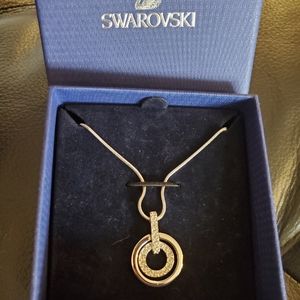 Swarovski Circle Pendant Necklace